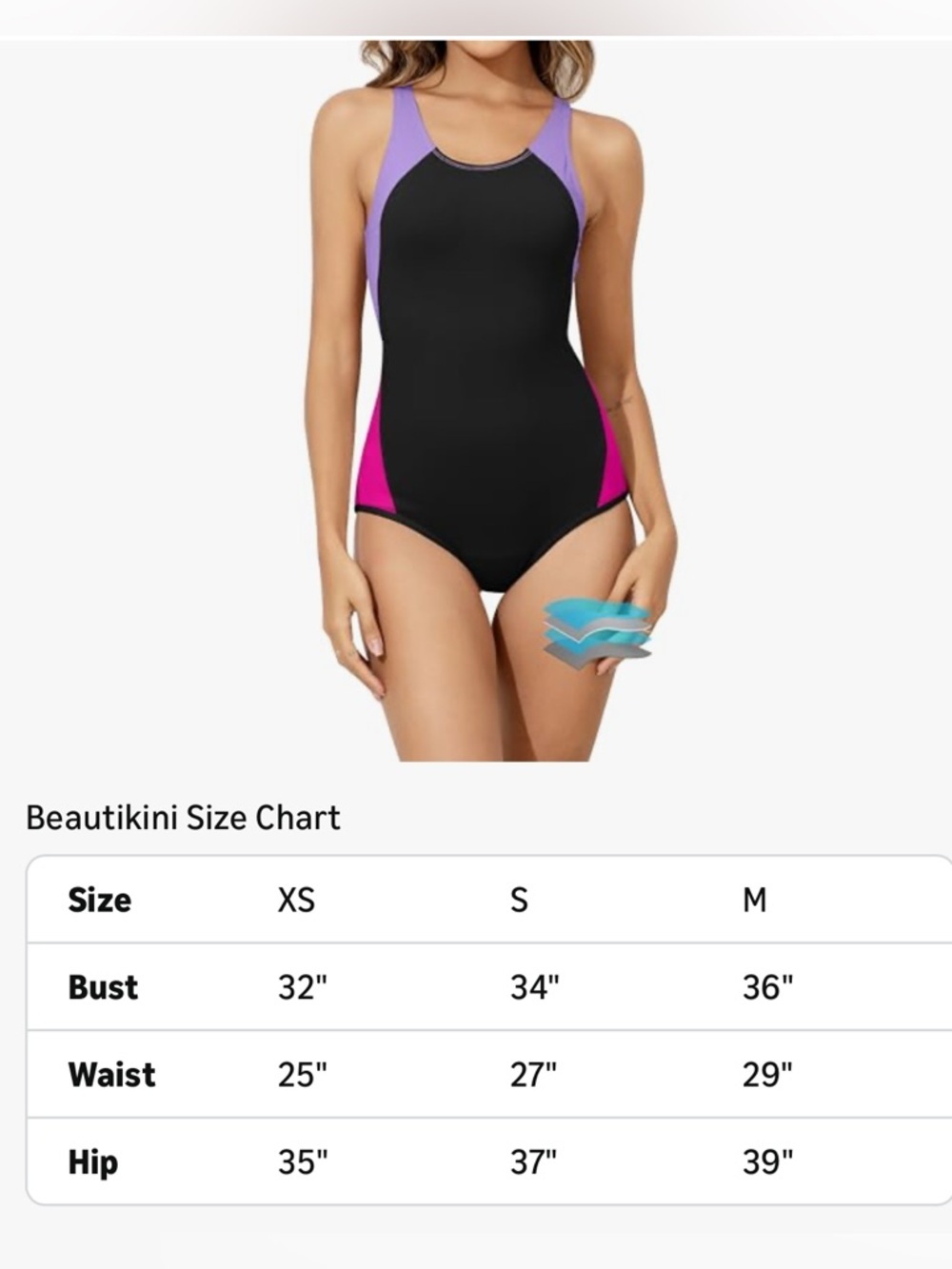 NWT-XS Girls menstrual proof
Competition,Razorback
Period proof bathingsuit Teen - Picture 2 of 10